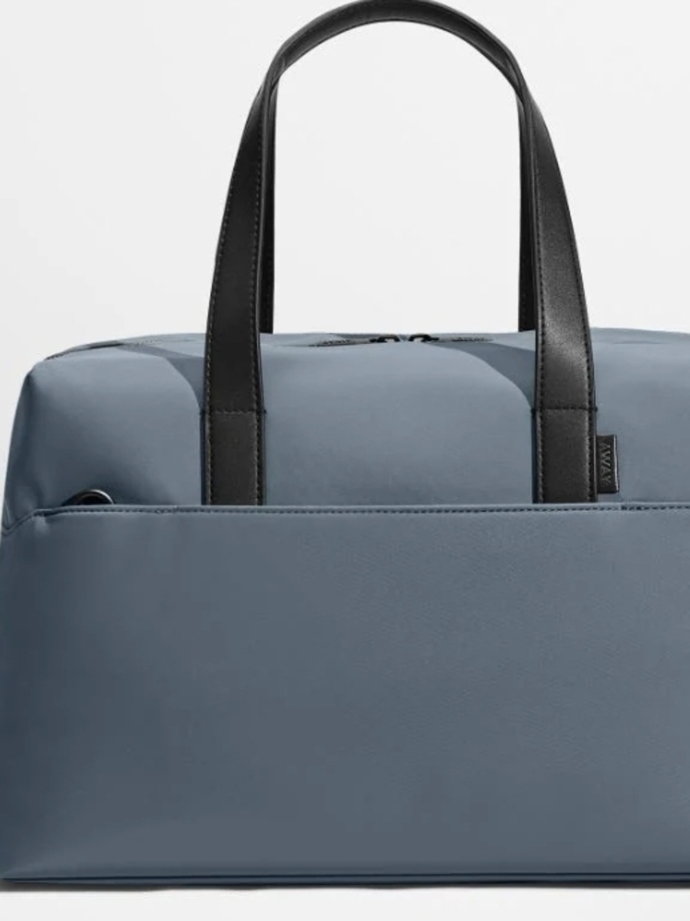 Away Slate Blue Weekend Duffel Bag with Black Handles